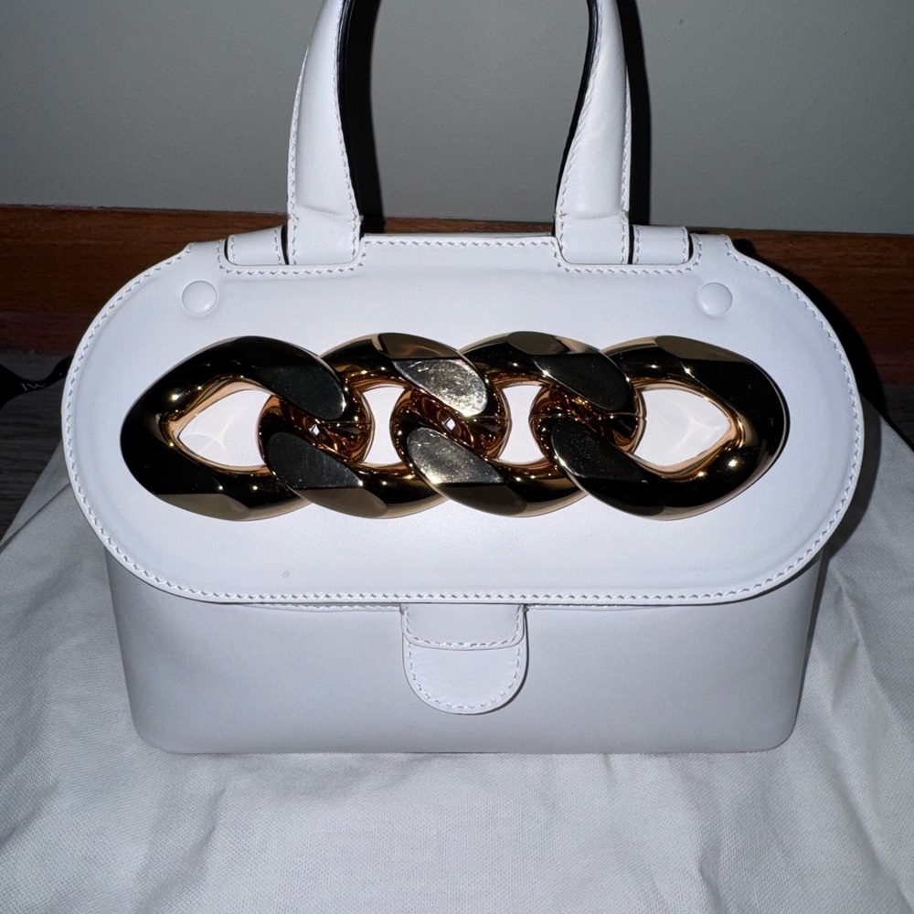 JW Anderson Women's Top-Handle Bag with Gold Chain Accent